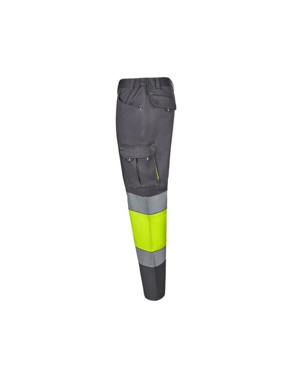 Work Trousers VELILA HV Two-tone stretch trousers R GREY/HI-VIS YELLO